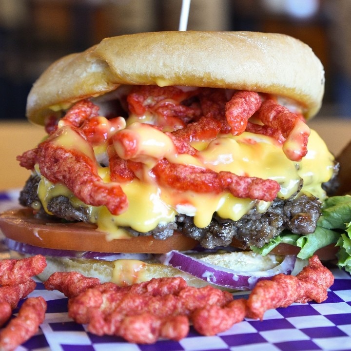 BBQ Beef Cheetos Burger