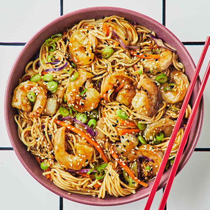 Prawns Schezwan Noodles